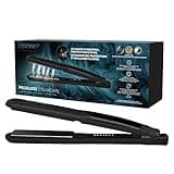 Revamp Progloss MoistureCare 1.25-Inch Flat Iron Hair Straightener – Steam Hair Straightener with Keratin, Argan & Coconut Oil Infused Ceramic & Ionic Floating Plates, Easy to Use with Auto-Off