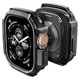 Spigen Rugged Armor Designed for Apple Watch Ultra 2/1 Case 49mm Durable TPU Cover - Black