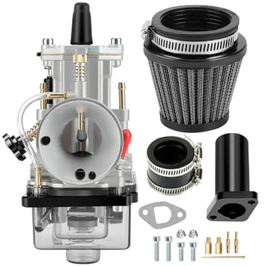 YOXUFA PWK 24 mm Carburetor Intake Pipe Assembly for Predator 212 224cc 196cc 200cc 6.5hp Engine Coleman CT200U BT200X Baja Warrior Trailmaster Mb200 GX200 Mini Bike Go Kart High Efficiency Parts