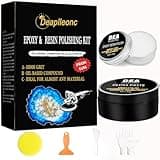 Epoxy Resin Polishing Kit, Epoxy Resin Polishing Compound is Specially Formulated for High-Gloss Finishes, Removing Surface Scratches and Restoring The Luster
