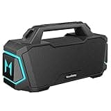 Bluetooth Speaker, MusiBaby 80W Outdoor Waterproof Wireless Audio Device, Portable IPX6 Loud Sound System for Beach, Camping, Hiking, with Stereo Pairing (Black)
