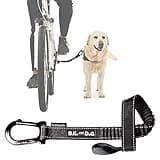 BIKE AND DOG - Dog Leash and Harness for Bicycle, Harness with 3 Rings, 2 are Sides, Includes 2 Special Cable Ties for Bicycle. Patented. (Black, Leash)