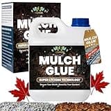 Mulch Glue for Landscaping - 64 Oz Gravel Binder and Rock Glue for Pea Gravel, Stones, and Rubber Mulch - Weather-Resistant, Easy Application Mulch Anchor Stabilizer