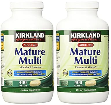Kirkland Signature Mature Adult Multi Vitamin Tablets - 400 Count (2 Pack)