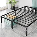 Sweetcrisp Full Bed Frame - 14 Inch Metal Platform Bed Frames for with Storage Space Under Base, Sturdy Steel Slat Support, No Box Spring Needed