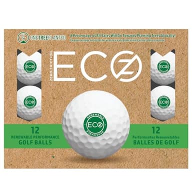 Zero Friction Eco Z Golf Balls - One Dozen (White)