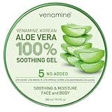 VENAMINE Korean Aloe Vera Soothing & Moisture Gel 100% For Face And Body organic pure aloe vera gel 300ml