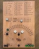 Kocak Gold Wooden Board Game - Fun Baseball Marble Game for Family Game Night