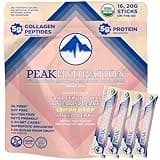 Peak Hydration USDA Organic Electrolyte with Collagen Drink Mix, 3G Fiber, 5G Protein,18 Amino Acids, Prebiotic, Probiotic, Antioxidant, Superfood, Keto, 2g Sugar from Fruit
