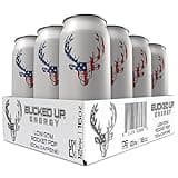 Bucked Up - Low Stim Energy Drink - 100mg Caffeine - Zero Sugar - 12 Pack (Rocket Pop)