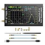 SeeSii NanoVNA-F V3 Vector Network Analyzer, [Upgraded] 1MHz-6GHz 4.3 Inch HF VHF UHF VNA Antenna Analyzer, Measuring S-Parameter Voltage SWR,Phase,Delay,Smith Chart,RTC Real-time,801 Scan Points