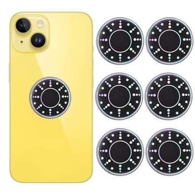 6 Pieces Cell Phone Stickers Blockers Equipment Stickers Devices Accessories for Mobile Phones, Laptops Computers Black, JF-02