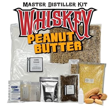 Tapcraft – Peanut Butter Whiskey Recipe Mash Kit – Make Your Own Peanut Butter-Flavored Whiskey at Home – DIY Distilling Kit – Great Gift for Whiskey Lovers