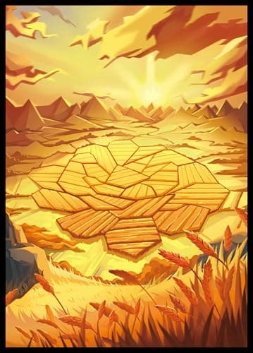 MTG Card Sleeves - Plains - Lotus Series - Ultra Clear Front & Matte Finish Back, 100 Count Standard Size TCG Sleeves, Matte Art Sleeve for Magic The Gathering