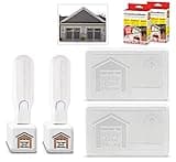 Garage Door Minder® 2 Door + 2 Room Combo Pack. 100% Wireless. No Wi-Fi. in-Home Monitor & Alert System. Installs in 2 Minutes. Great for Seniors. Monitors 2 Individual Doors.