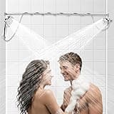 Dual Shower Head for Couples, High Pressure Double Shower Heads for Two People, Adjustable Tandem Shower Head with 9 Spray Modes Fit 2 Person Bathroom for Women Men