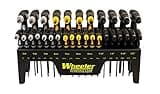 Wheeler 30 Piece SAE/Metric Hex and Torx P-Handle Set for Pistol Rifle Handgun Gunsmithing Rebuild and Maintenance, Black, Yellow, Gray