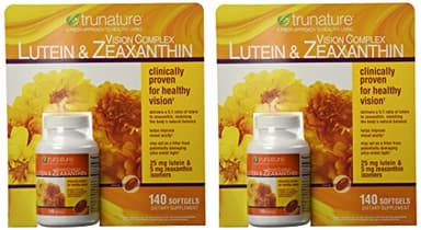 TruNature Vision Complex with Lutein & Zeaxanthin - Great Value Pack of 2 (Total 280Ct Softgel Type) x#vswa
