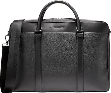 Cole Haan Men's Triboro Briefcase, Black