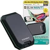 Slim Mint Ultra-Thin RFID-Blocking Wallet, AS-SEEN-ON-TV, ID Theft Protection, Easy to Carry, Reach Cards & Cash with a Touch of a Button, Aluminum Outer Shell, Crush-Resistant