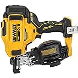 DeWalt 20V MAX Brushless 15 Degree Cordless Coil Battery Powered Roofing Nailer with Tool-Free Nail Tray (Yellow and Black)