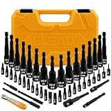 ELEAD 47-Piece Magnetic Nut Driver & Screwdriver Bit Set - Strong Magnetic Nut Drivers for Impact Drill, Power Nut Driver, Screwdriver Bit, Mini Ratcheting Wrench, Drill Bit Extension & Socket Adapter