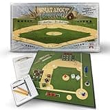 Grandma Smiley's What About Baseball Board Game, Baseball Games for Kids, Baseball Gifts for Kids 8-12, Baseball Toys - 8 Game Tokens, 3 Special Dice, 2 White Dice and 1 Game Board - Made in The USA