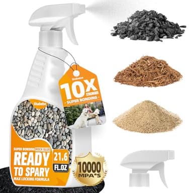 Rock Glue for Landscaping with Sprayer, 21.6oz Ready-to-Use Mulch & Gravel Binder, Fast-Drying, Weather-Resistant Adhesive for Garden Beds & Small Stones