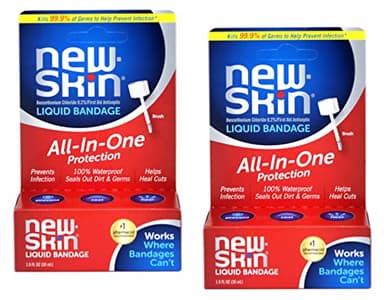 New-Skin Liquid Bandage, Waterproof Bandage for Scrapes and Minor Cuts, 1 fl oz (Pack of 2)