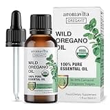 AROMAVITA Wild Oregano Oil Organic - 100% Pure Undiluted Organic Wild Oregano Oil with 86-90% Carvacrol, Immune Support - Plant-Based, Herbal Supplement - Vegan, Non GMO, Gluten Free, 1fl.oz/30ml
