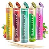 PurePix QuitPix to Help Quit Smoking Extra Thick Boosting Flavored Toothpicks with Lobelia Plant That can Help Quit Smoking - Oral Fixation - Nicotine Free - 5 Flavors Variety Pack