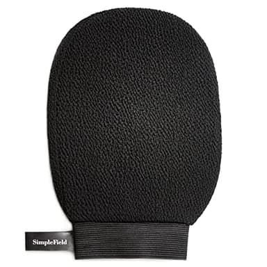 SimpleField Korean Exfoliating Mitt for Remove Dead Skin. 100% Viscose Deep Kessa Exfoliating Glove for Body Scrub, Keratosis Pilaris and Self Tanning Removal. Easily Smooth Skin Surface. (1 Piece)