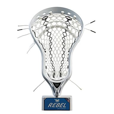 East Coast Dyes - Rebel Defense Strung Lacrosse Head - White - Elite Pocket - Black/Stinker - Hero 2.0 SS