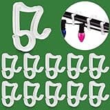 eygeufg Christmas Light Clips Hooks - 100 Pack Gutter Light Hooks Clips Hangers for Christmas Decoration Outdoor Lights Clips for Halloween Christmas New Year Holiday