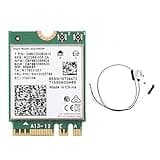 TelDaykemei 5473Mbps WiFi 6E 802.11ac/ax Intel AX210 Bluetooth 5.3 M.2 2230 Key E Network Card 2.4G/5Ghz/6Ghz Wireless Internal Adapter AX210NGW