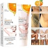 Vitamin C Skin Whitening Cream,Dark Spot Remover for Face,Skin Lightening Cream for Intimate Areas,Neck,Armpit,Elbow, Inner Thigh and Knees,Improve Underarm Dullness Odor