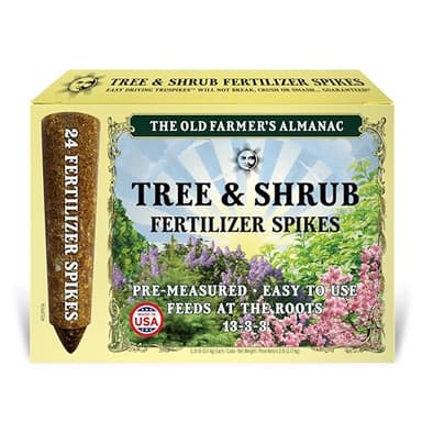 The Old Farmer's Almanac Tree & Shrub Fertilizer Spikes (Box of 24 Spikes - 6 Lbs) (OFA-FS1333-24)