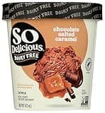 So Delicious Dairy Free Oat Milk Frozen Dessert, Chocolate Salted Caramel, Vegan, Non-GMO Project Verified, 1 Pint