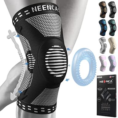 NEENCA Professional Knee Brace, Compression Knee Support with Patella Gel Pad & Side Stabilizers, Medical Knee Sleeve for Pain Relief, ACL,PCL, Meniscus, Injury Recovery, Arthritis, Sports, Workout...
