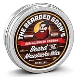 The Bearded Goon Ridiculously Strong Mustache and Beard Wax for Men | All Day Style Control to Tame Facial Hair | All Natural Handlebar Moustache Wax - 1oz (30ml)