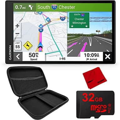 Garmin DriveSmart 66 6" Car GPS Navigator (010-02469-00) | Official USA Partner Model | Bundle with 7" Hard EVA Case