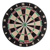 Accudart Classic Bristle Dartboard - Official Size 18" x 1.5" - Self-Healing Genuine Bristle Sisal - Staple Free Bullseye - Ideal for Steel Tip Darts