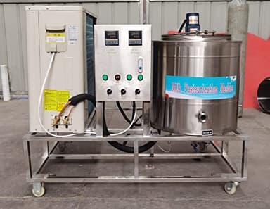 Kolice 100L Commercial Refrigerated Pasteurization Machine Pasteurizer with Cooling Function for Milk Juice Beer Sauce Sterilization Dairy Equipment
