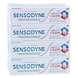 Sensodyn Mint Sensitive Toothpaste, ADA Accepted Toothpaste Can Help Improve Gum Health and Relieve Tooth Sensitivity Travel Size - 0.8 Ounces (Pack of 4)