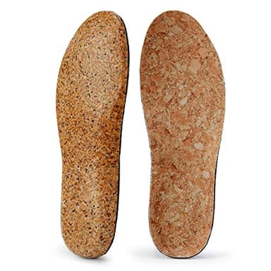 Nature Cork Arch Support Insoles for Men and Women Shoe Inserts Orthotic Inserts Flat Feet Foot - Plantar Fasciitis Orthotic Insoles for Arch Pain High Arch - Boot Insoles (Women 8.5-9 / Men 8-8.5)