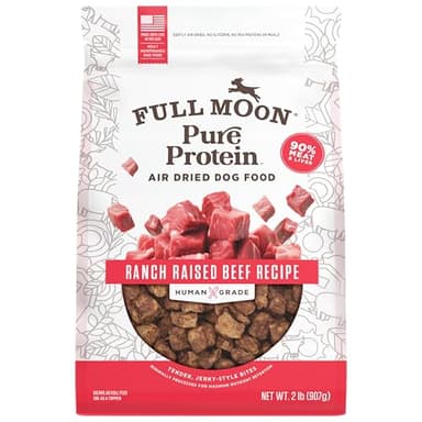 Full Moon Pure Protein Air Dried Dog Food Ranch Raised Beef Recipe 2lb