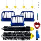 Replacement Parts for irobot Roomba 694 692 676 675 677 671 610 690 680 660 650 620 645 655 635 614 595 585 564 589 536 Robot Vacuum,1 Bristle & 1 Beater Brush,3 Filter,4 Side Brush