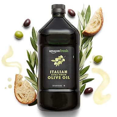 Amazon Fresh, Italian Extra Virgin Olive Oil, Cold Pressed, for Cooking, 2 Liter