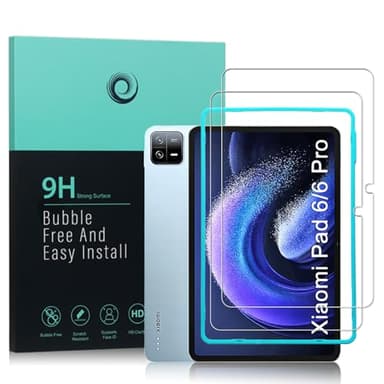 Ibywind Screen Protector For Xiaomi Pad 6/Xiaomi Pad 6 Pro(11 Inches),with 2Pcs Tempered Glass[Fingerprint Reader,Easy to install]