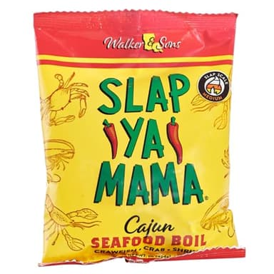 Slap Ya Mama Cajun Seafood Boil - 1lb Bag of Spicy Cajun Seasoning for Shrimp, Crab, Crawfish, Potatoes, Corn - Authentic Louisiana Flavor - NO MSG, Kosher, Gluten Free
